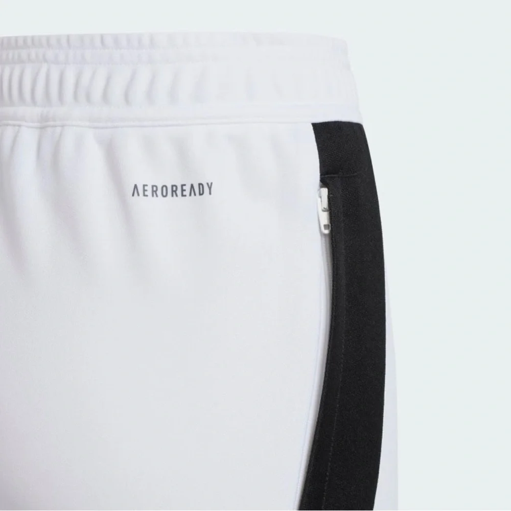 Adidas Kids White Joggers with Black Stripes - Picture 2 of 5